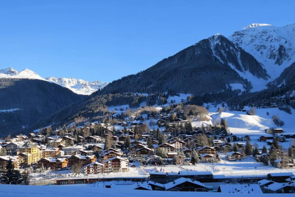 Appartement In Hus Signal Met Prachtig Uitzicht Op De Bergen Klosters Zewnętrze zdjęcie